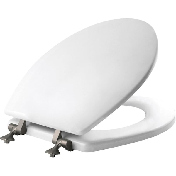 Mayfair Mayfair by Bemis Benton Slow Close Round White Enameled Wood Toilet Seat 26NISL-000 - main